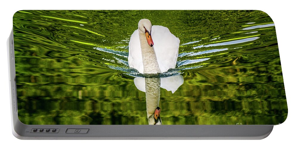 Animal Portable Battery Charger featuring the photograph Swan Lake Nature Photo 892 by Ricardos Creations