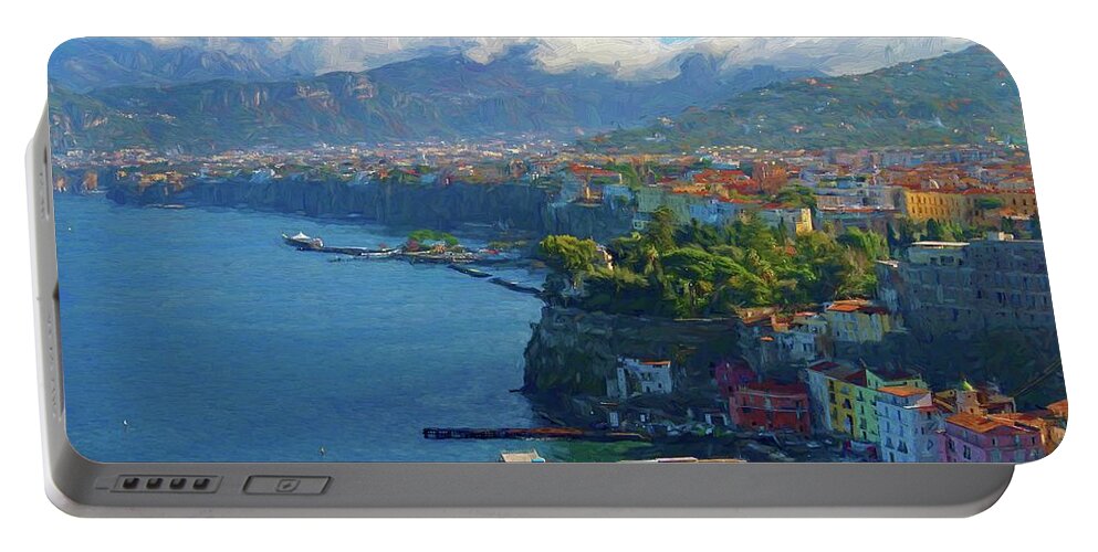 Landscape Portable Battery Charger featuring the photograph Sweeping View Sorrento Painting by Allan Van Gasbeck