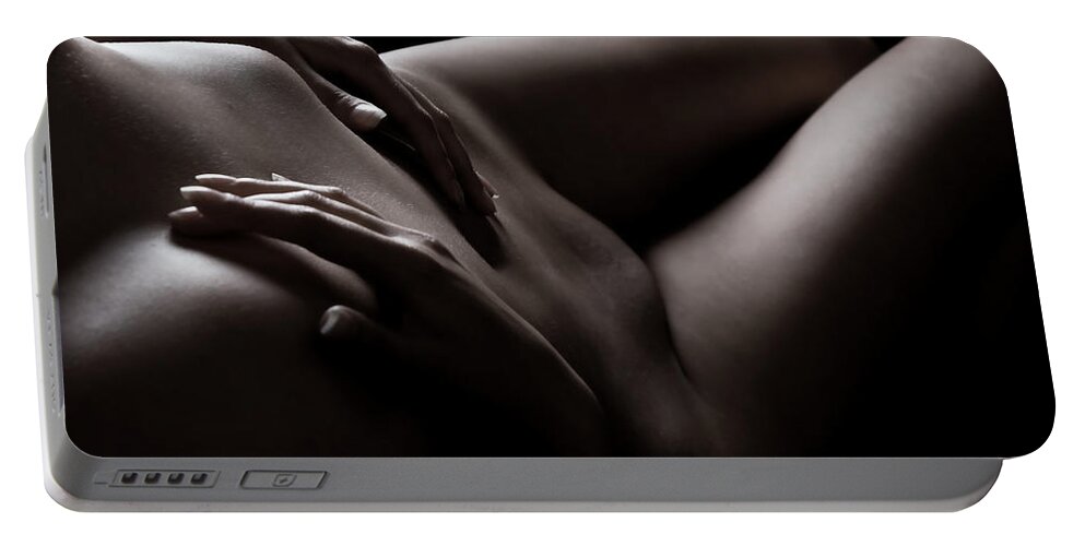 Nude Portable Battery Charger featuring the photograph Sweet Seduction by Vitaly Vakhrushev