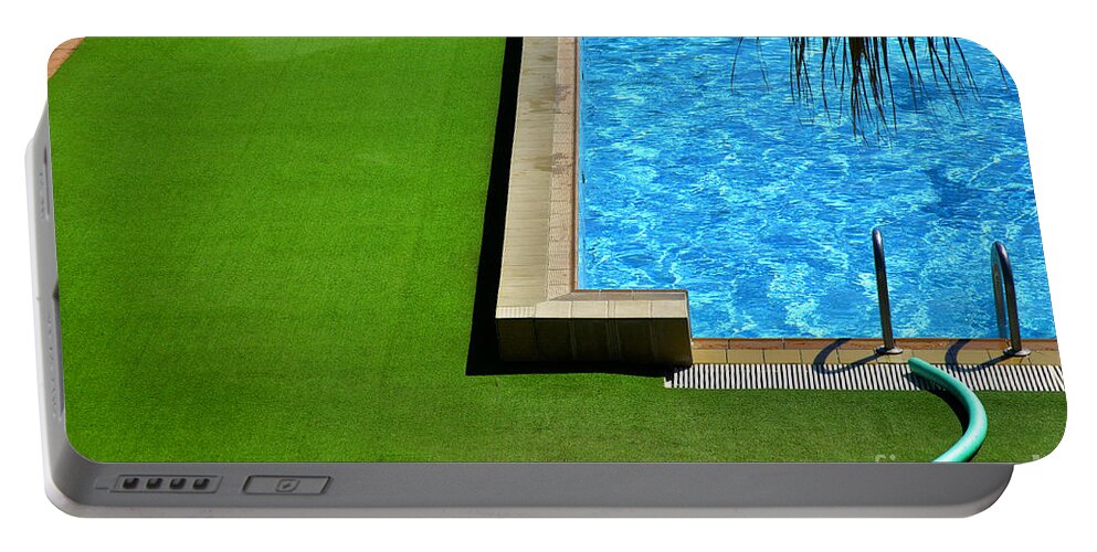 Swimming Pool Portable Battery Charger featuring the photograph Swimming pool by Silvia Ganora