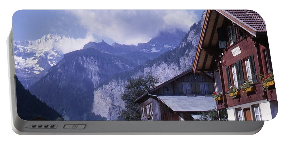 Swiss Portable Battery Charger featuring the photograph Swiss Town by Richard Goldman