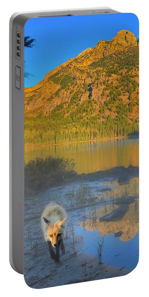 Taggart Lake Portable Battery Charger featuring the photograph Taggart Lake Triptych Left Panel by Greg Norrell