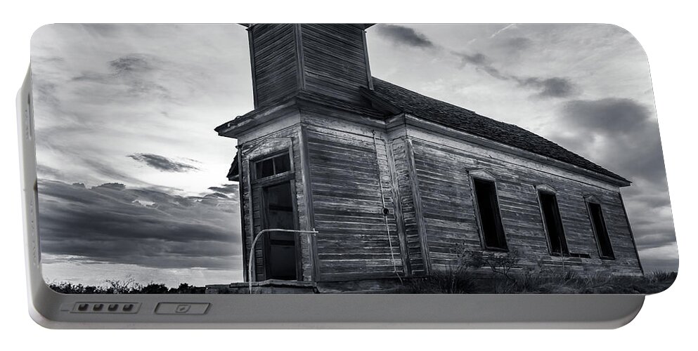 Church Portable Battery Charger featuring the photograph Taiban Presbyterian Church, New Mexico by Adam Reinhart