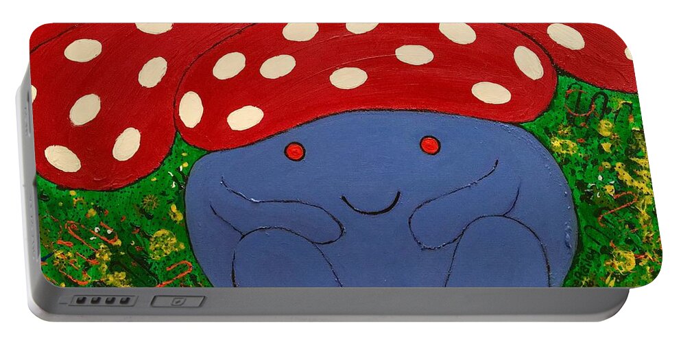 Acrylic Portable Battery Charger featuring the painting Taking A Rest by Denise Railey