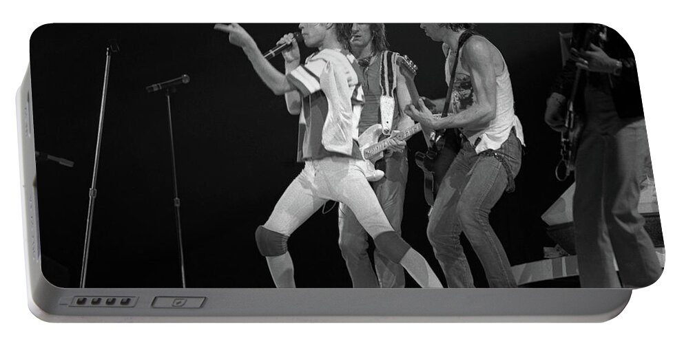 Keith Richards Portable Battery Charger featuring the photograph Tattoo You Stage View by Jurgen Lorenzen