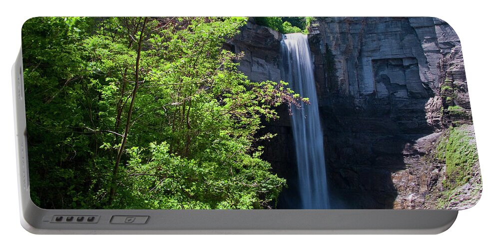 Water Portable Battery Charger featuring the photograph Taughannock Falls 0466 by Guy Whiteley