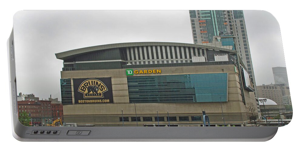 Sports Portable Battery Charger featuring the photograph TD Garden by Barbara McDevitt