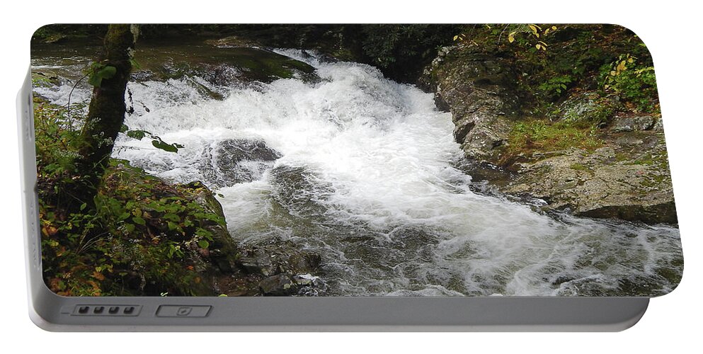 River Portable Battery Charger featuring the digital art Tennessee River by Phil Perkins