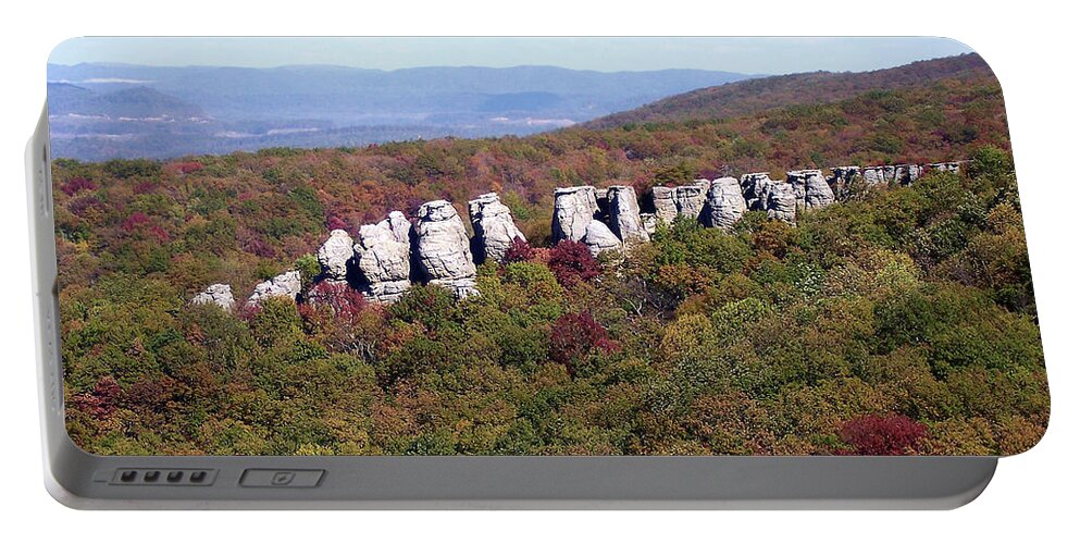 Tennessee Portable Battery Charger featuring the digital art Tennessee Rocks by Phil Perkins