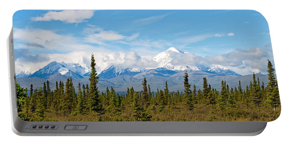 Snow Portable Battery Charger featuring the photograph Termination Dust - Alaska Range by Cathy Mahnke