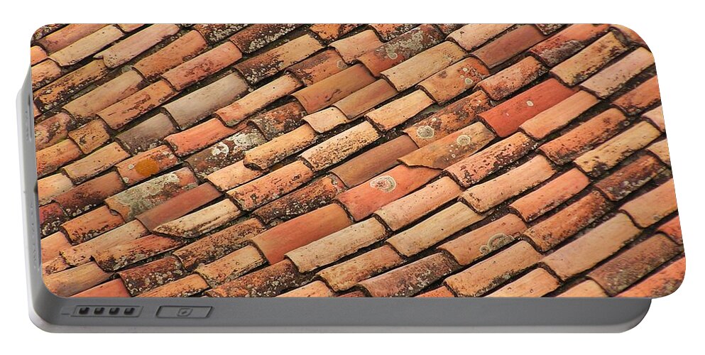 Terra Cotta Portable Battery Charger featuring the photograph Terra Cotta Tiles by Michele Penner