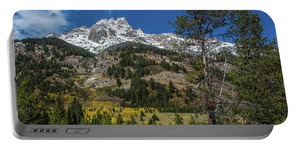 Countryside Portable Battery Charger featuring the photograph Teton Countryside In Autumn by Yeates Photography