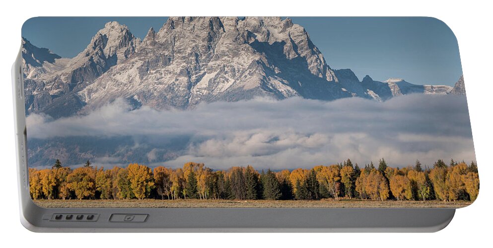 Horses Portable Battery Charger featuring the photograph Teton Horses by Wesley Aston