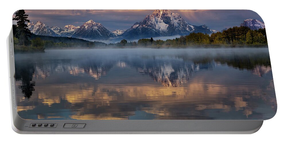 Tetons Portable Battery Charger featuring the photograph Teton Morning by Chuck Rasco Photography