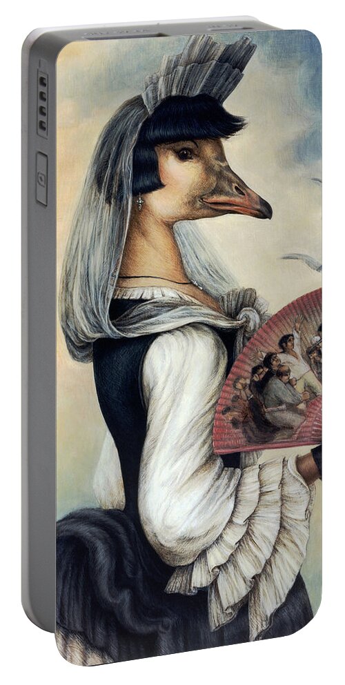 Fine Art Portable Battery Charger featuring the painting The 3rd of May - Homage to Goya by Yvonne Wright