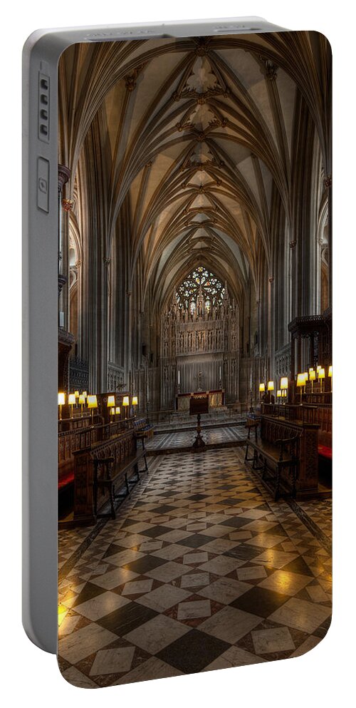 Catholic Portable Battery Charger featuring the photograph The Altar by Adrian Evans