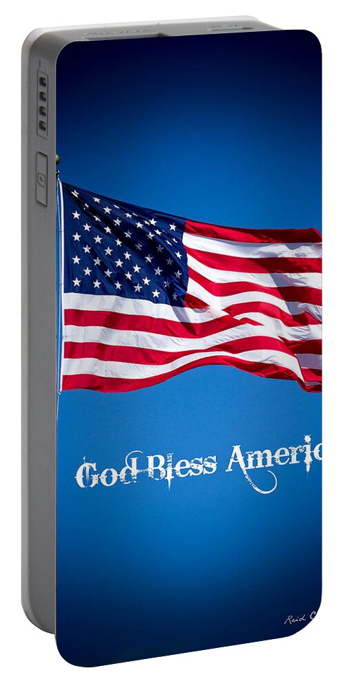 Reid Callaway American Flag Portable Battery Charger featuring the photograph The American Flag Art 9 by Reid Callaway