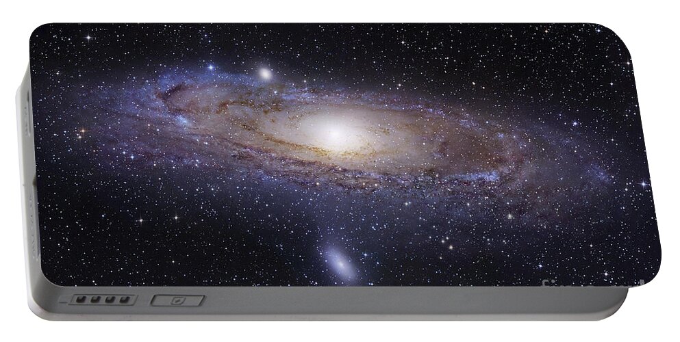 Andromeda Portable Battery Charger featuring the photograph The Andromeda Galaxy by Robert Gendler