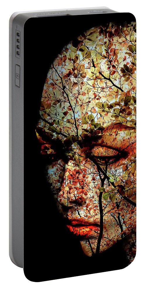 Autumn Portable Battery Charger featuring the photograph The autumn in mind by Gabi Hampe