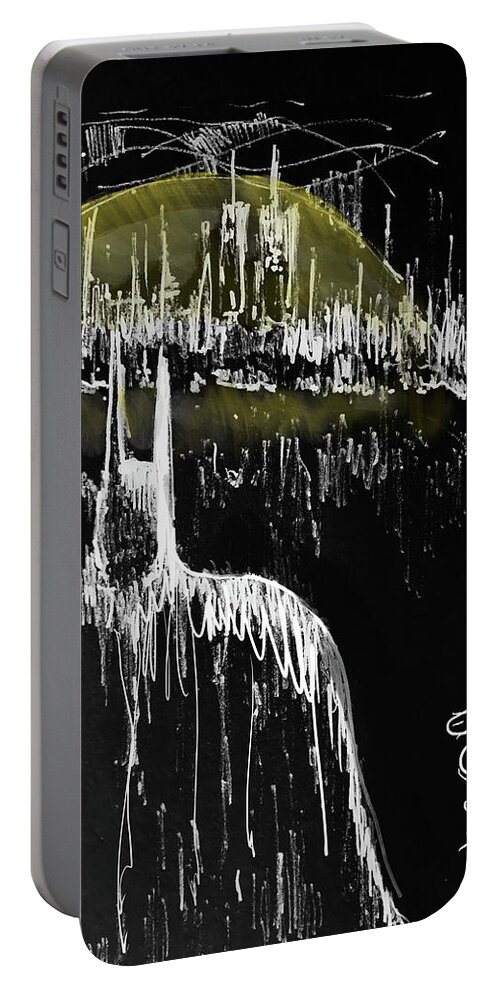 Batman Portable Battery Charger featuring the digital art The Bat Guardian by Jason Nicholas