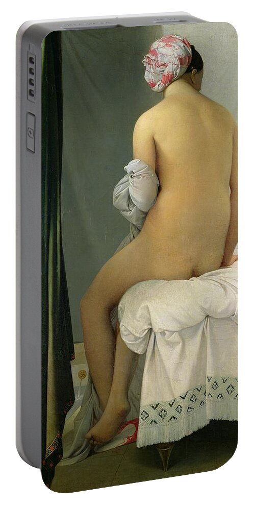 The Portable Battery Charger featuring the painting The Bather by Jean Auguste Dominique Ingres