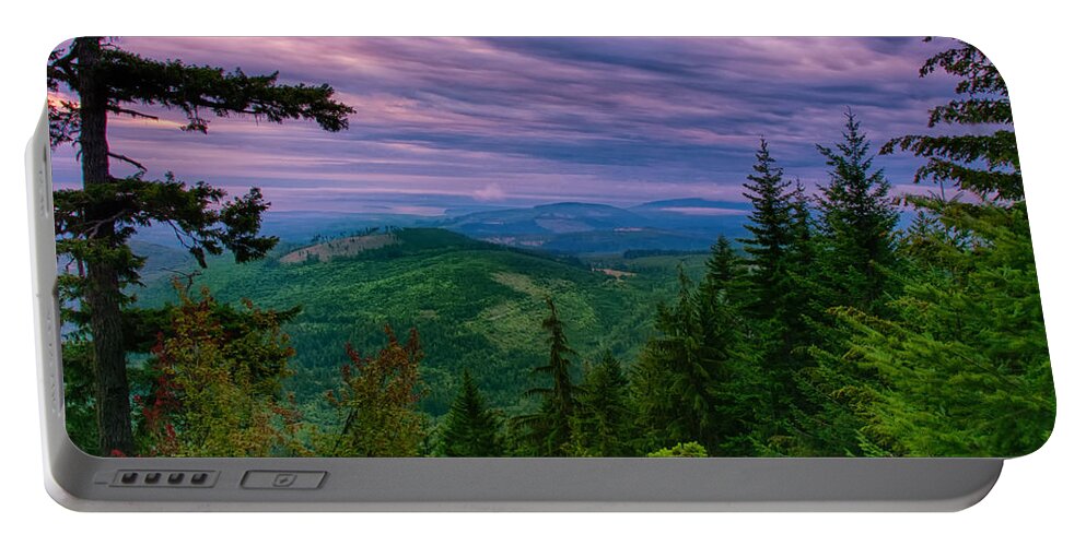 Olympic Portable Battery Charger featuring the photograph The Beautiful Olympic Mountains at Dawn - Olympic National Park, Washington by Mitch Spence