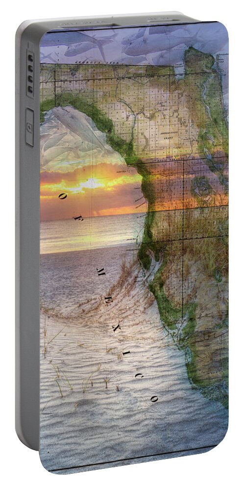 Atlantic Portable Battery Charger featuring the photograph The Beautiful Sunshine State by Debra and Dave Vanderlaan