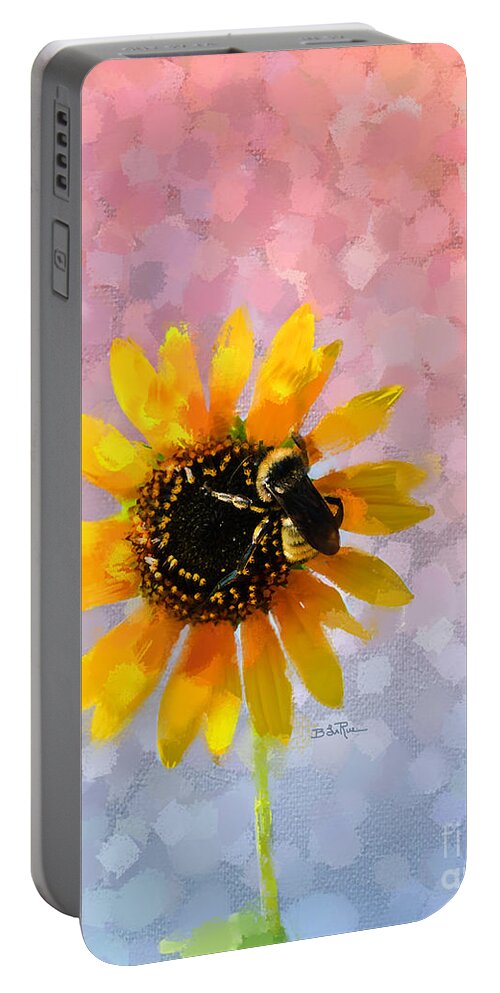 Flower Portable Battery Charger featuring the photograph The Bee's Knees by Betty LaRue