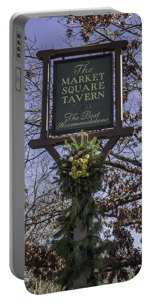 Colonial Williamsburg Portable Battery Charger featuring the photograph The Best Accommodations by Teresa Mucha