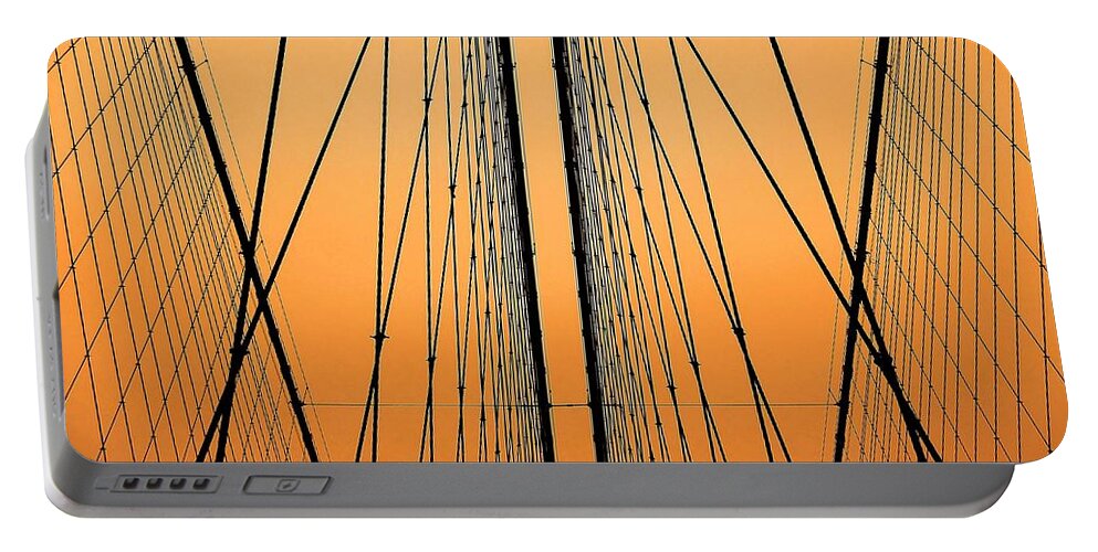 North America Portable Battery Charger featuring the photograph The Bridge ... by Juergen Weiss