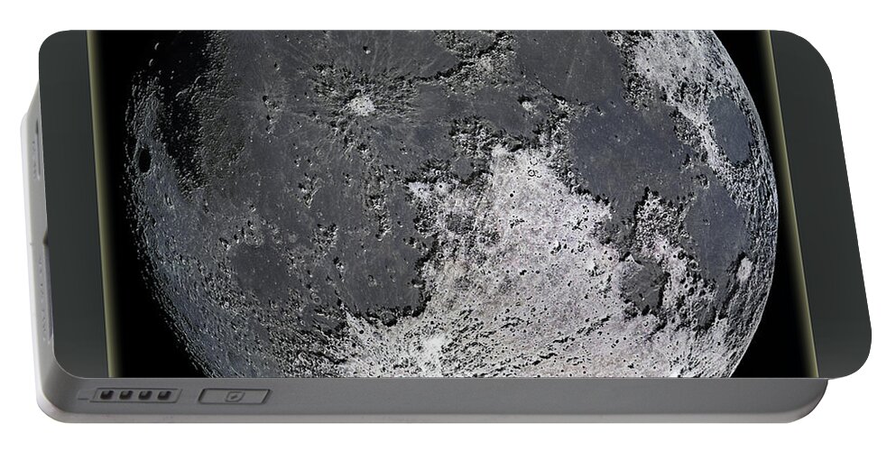 Moon Portable Battery Charger featuring the photograph The Bright Side by John Anderson