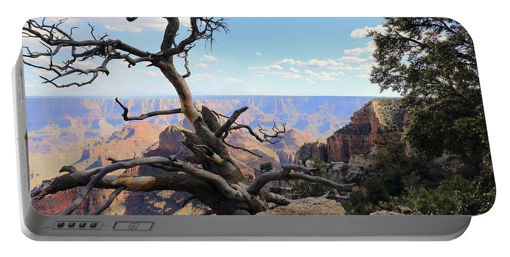 Dead Tree Portable Battery Charger featuring the photograph The Canyon's Edge by David Diaz