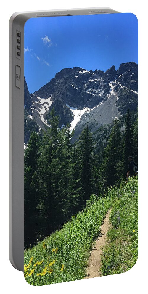 Cascades Portable Battery Charger featuring the photograph The Cascade Alps Trail by Tim Dussault