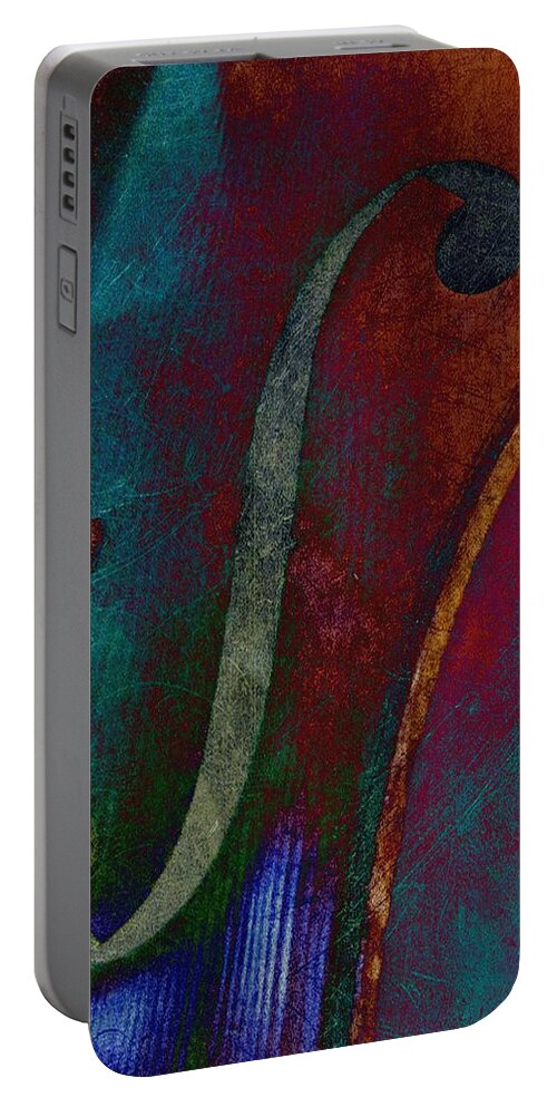 Cello Portable Battery Charger featuring the photograph The Cello - POP Art by Marianna Mills