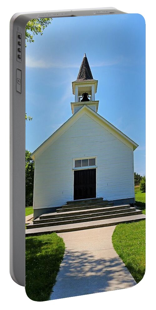 Chapel Portable Battery Charger featuring the photograph The Chapel III by Michiale Schneider