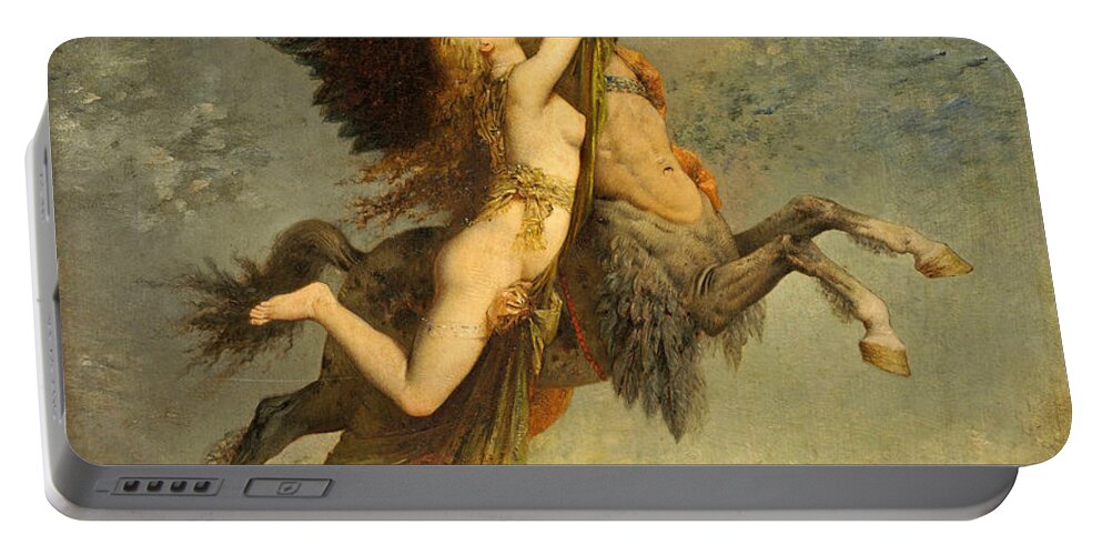Gustave Moreau Portable Battery Charger featuring the painting The Chimera by Gustave Moreau