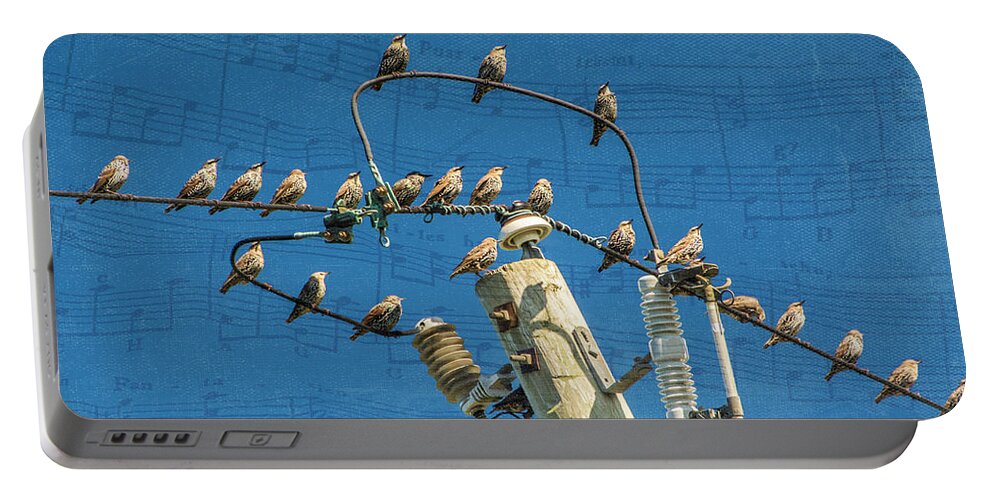 Birds Portable Battery Charger featuring the photograph The Choir by Cathy Kovarik