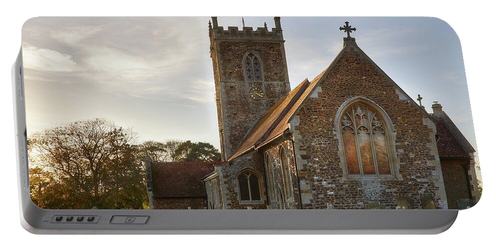 Church Portable Battery Charger featuring the photograph The church at West Newton, Sandringham, Norfolk, UK by Simon Bratt