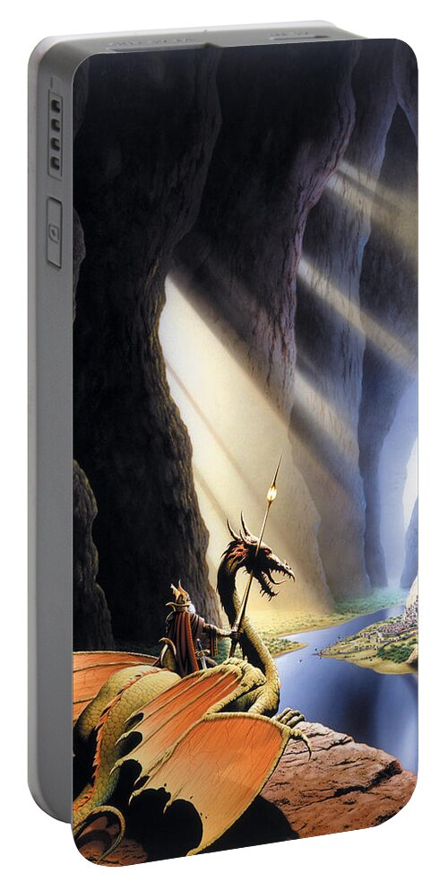 Dragon Portable Battery Charger featuring the photograph The Citadel by MGL Meiklejohn Graphics Licensing