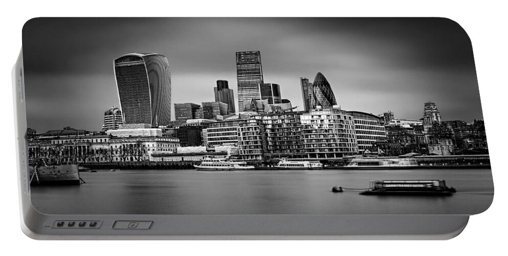 The City Of London Portable Battery Charger featuring the photograph The City of London Mono by Ian Good