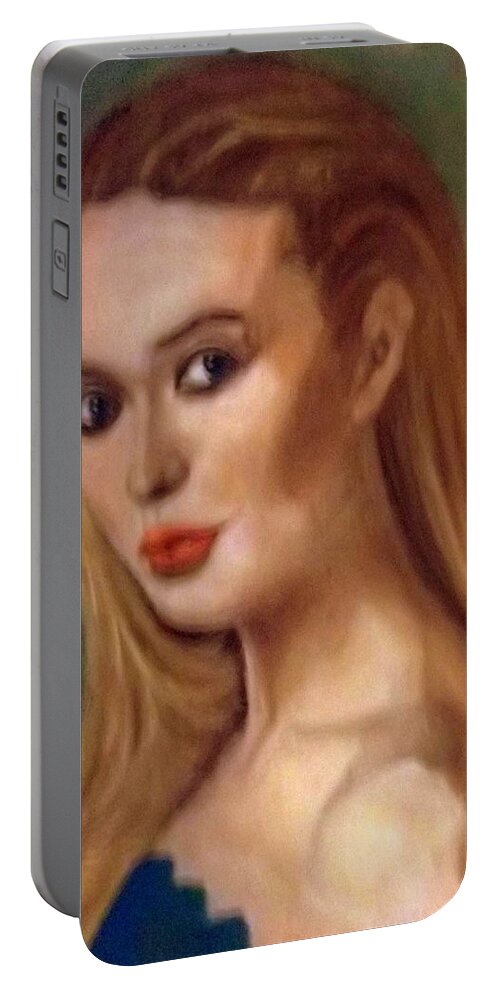 Classic Beauty Portable Battery Charger featuring the painting The Classic Beauty by Peter Gartner