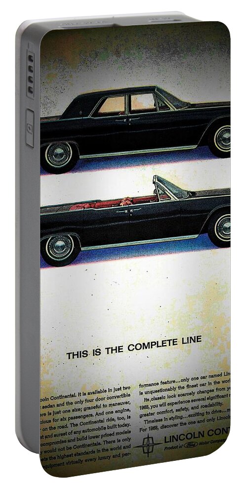 Advertisements Portable Battery Charger featuring the photograph The Complete Line by John Schneider