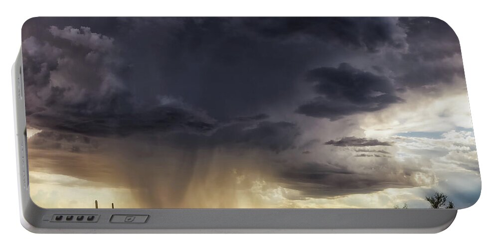 Arizona Portable Battery Charger featuring the photograph The Day it Rained by Rick Furmanek