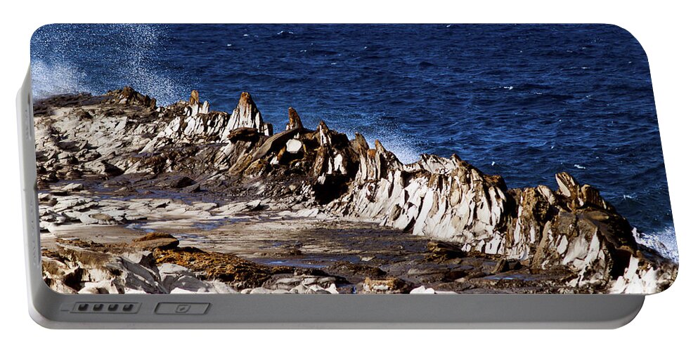 Fine Art Photography Portable Battery Charger featuring the photograph The Dragons Teeth II by Patricia Griffin Brett