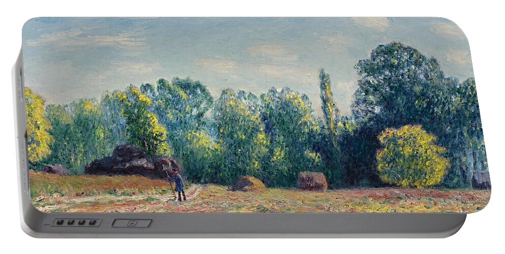 Alfred Sisley Portable Battery Charger featuring the painting The Edge of the Forest 2 by Alfred Sisley
