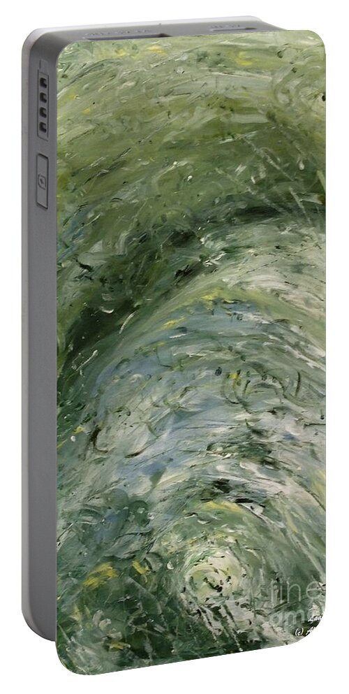 Water Portable Battery Charger featuring the painting THE ELEMENTS Water #6 by Laara WilliamSen