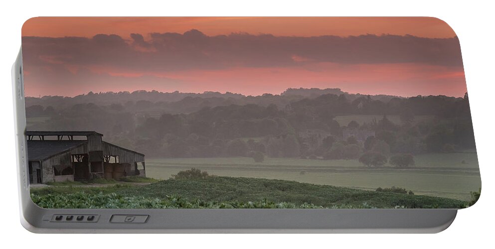 English Portable Battery Charger featuring the photograph The English Landscape 2 by Perry Rodriguez