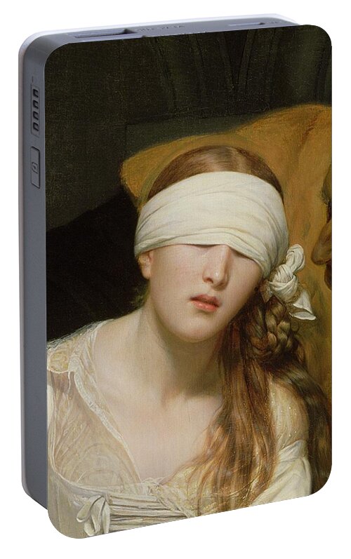 The Portable Battery Charger featuring the painting The Execution of Lady Jane Grey by Hippolyte Delaroche