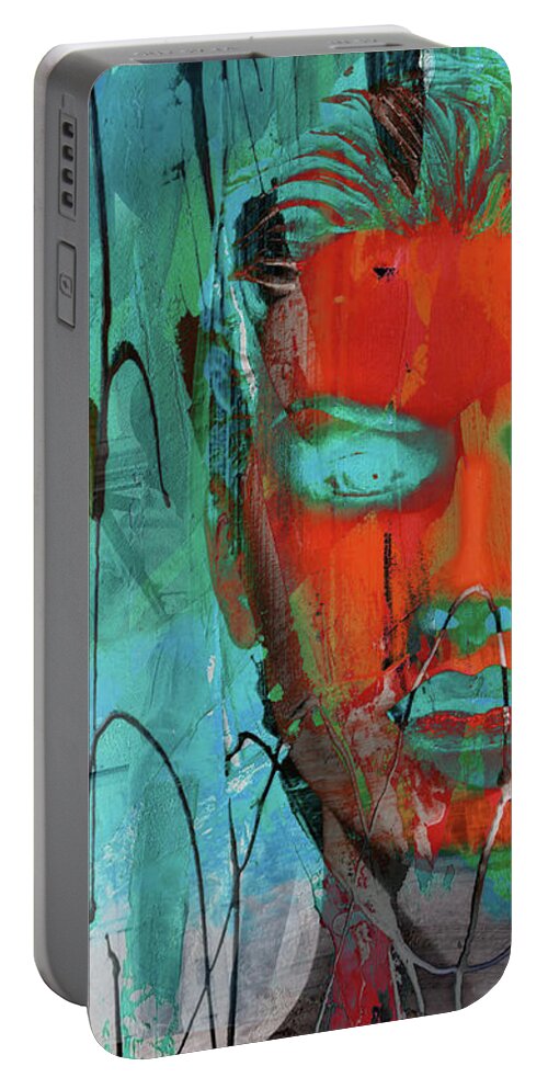 Face Portable Battery Charger featuring the photograph The face goes abstract by Gabi Hampe