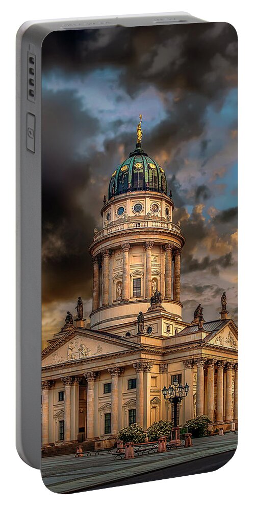 Endre Portable Battery Charger featuring the photograph The French Church 3 by Endre Balogh